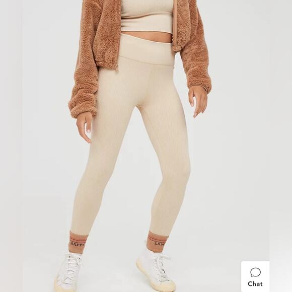 Aerie OFFLINE By Aerie Seamless Cable High Waisted Legging [A-40] - Picture 2 of 8